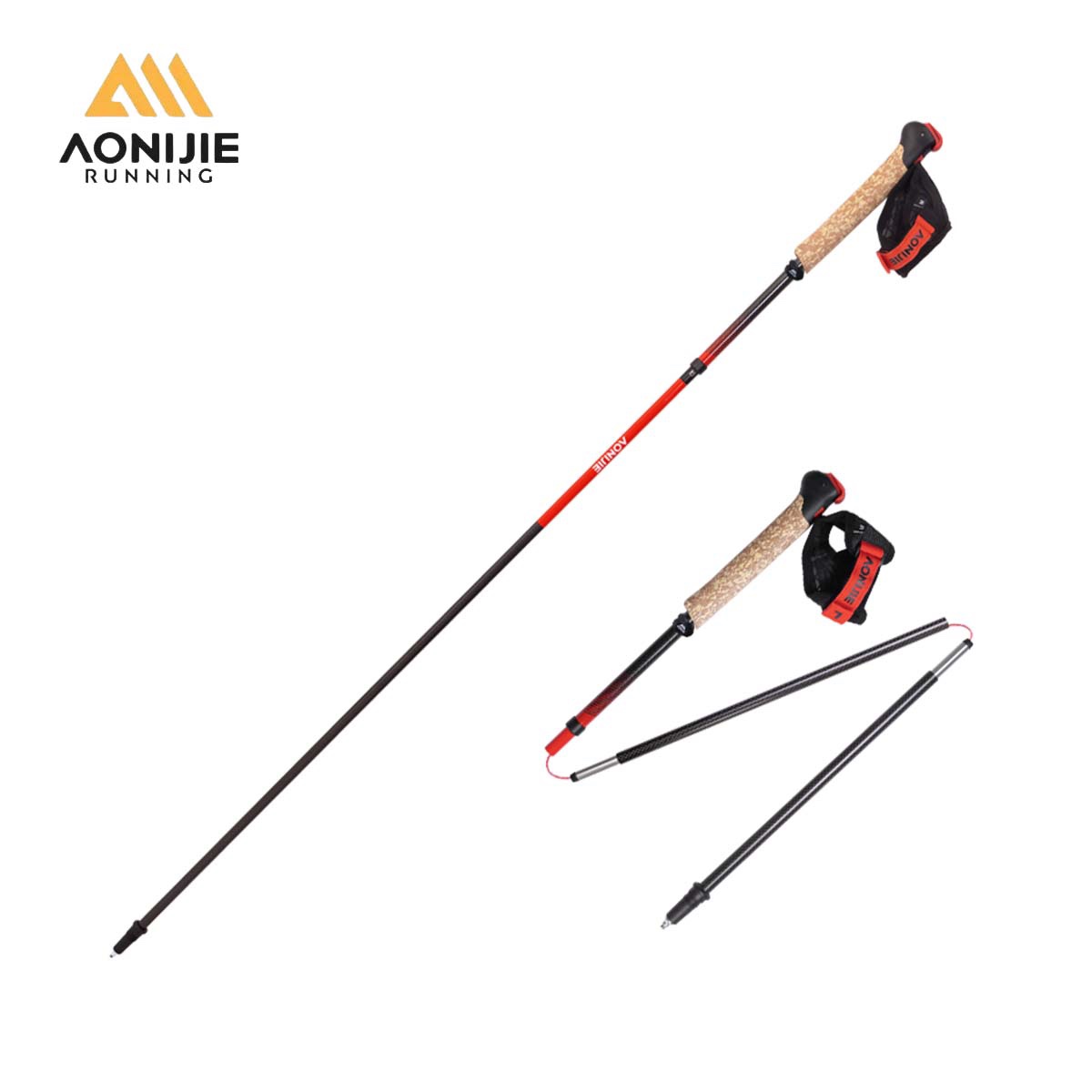 Trekking Pole Carbon - 2 Piezas AONIJIE E4212 E4218 Bastones