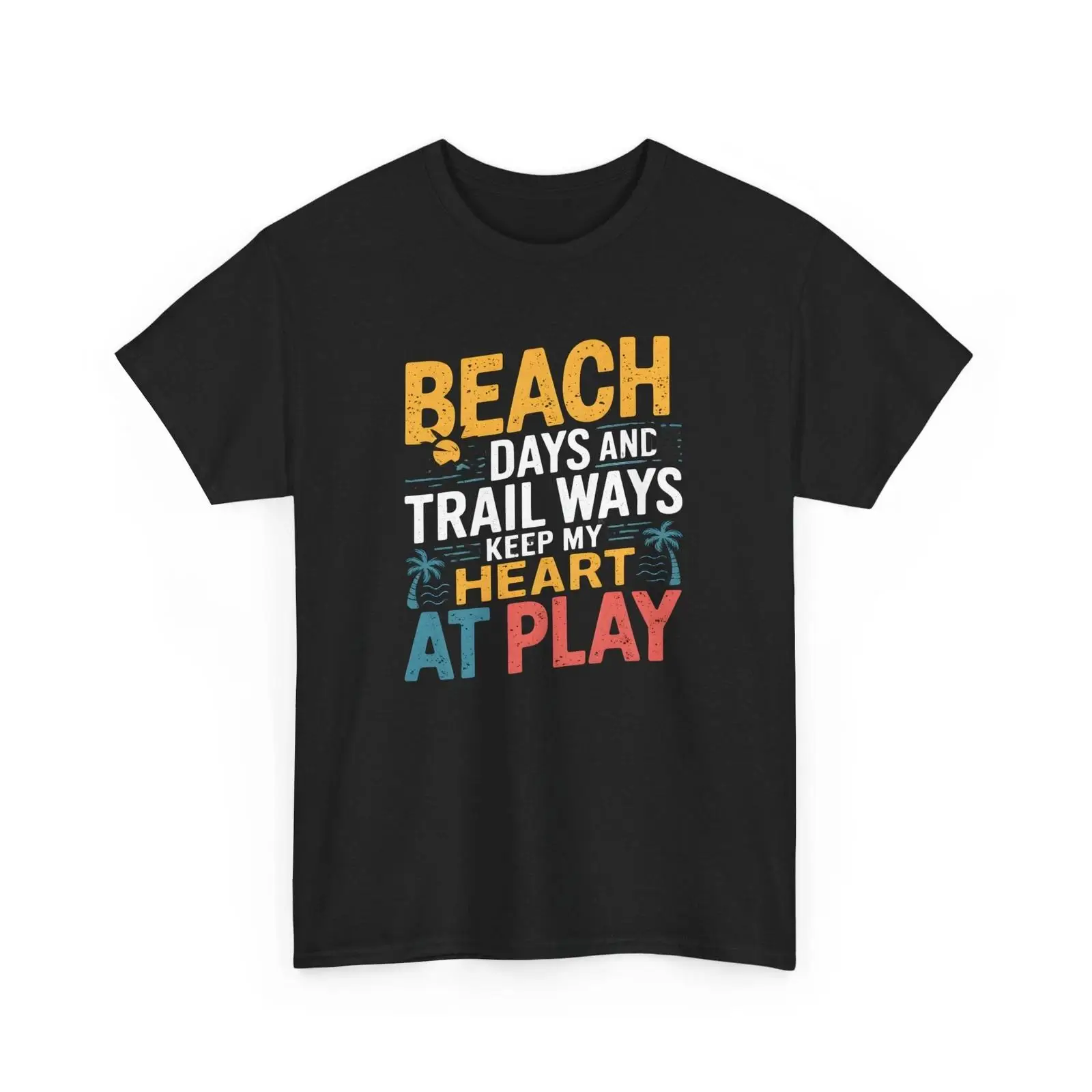 Outdoor Adventure Quotes Short - Camiseta Beach Days Trail Ways para