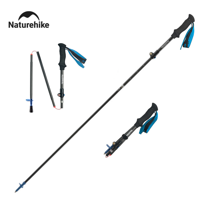 Trekking Pole Carbon - Naturehike-bastón ultraligero de fibra de carbono