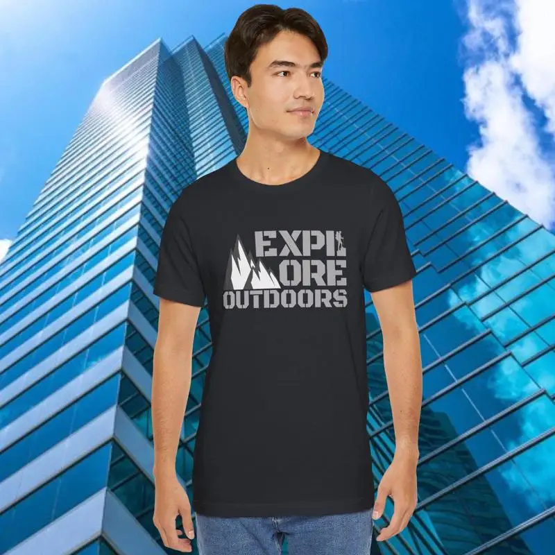 Camiseta con Frase de Viaje 'E - Outdoor Adventure Quotes Short reseña y precio