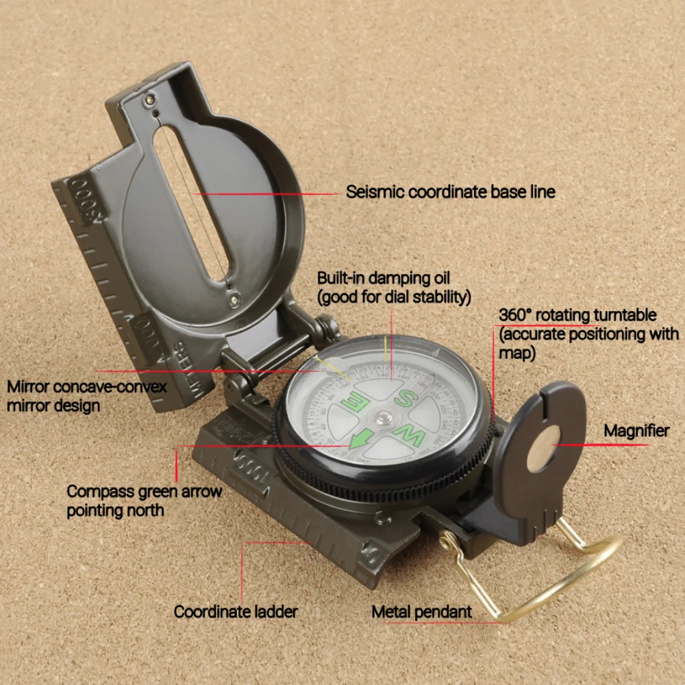 Brújula Lensática Multifuncion - Outdoor Adventure Guide reseña y precio