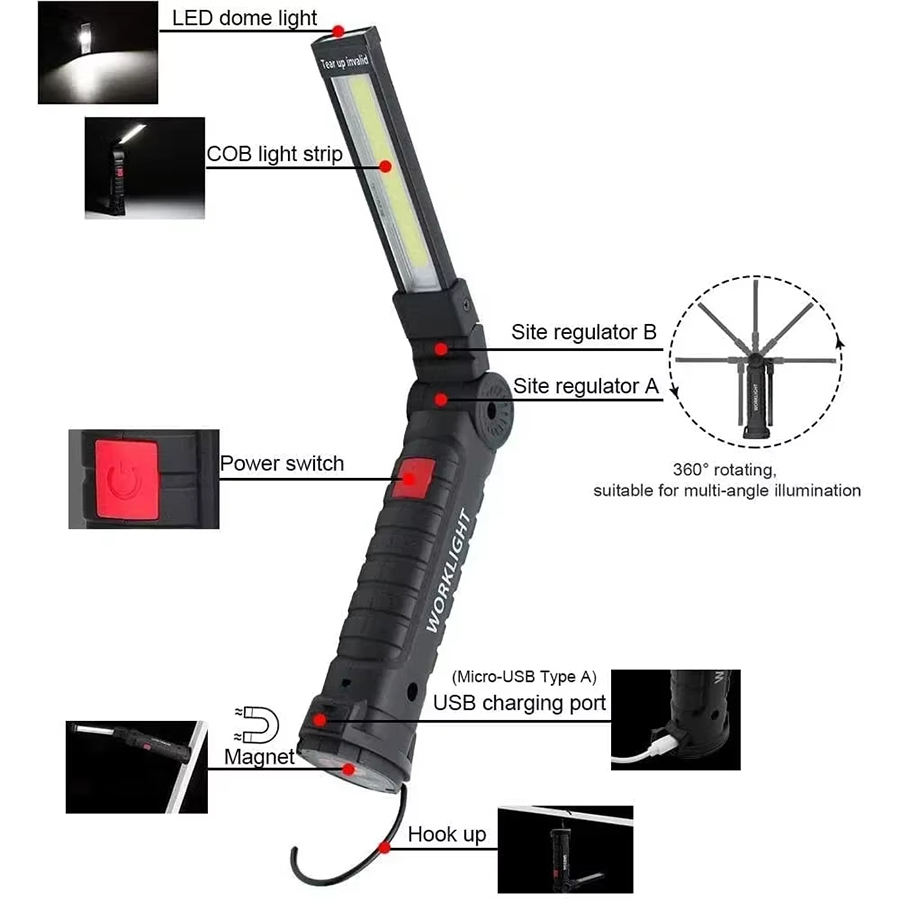 Linterna LED portátil con ganc - Outdoor Adventure Trips reseña y precio