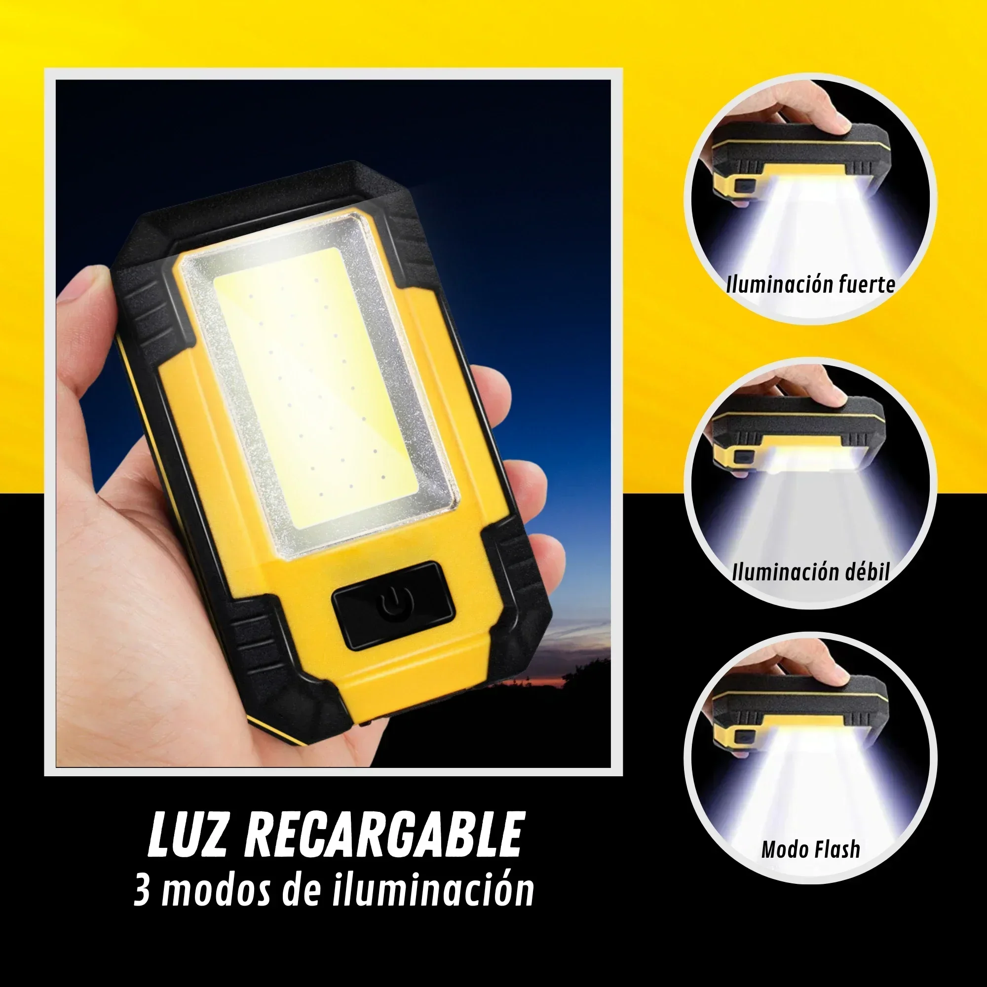 Linterna de Trabajo Recargable - Outdoor Adventure Trips reseña y precio
