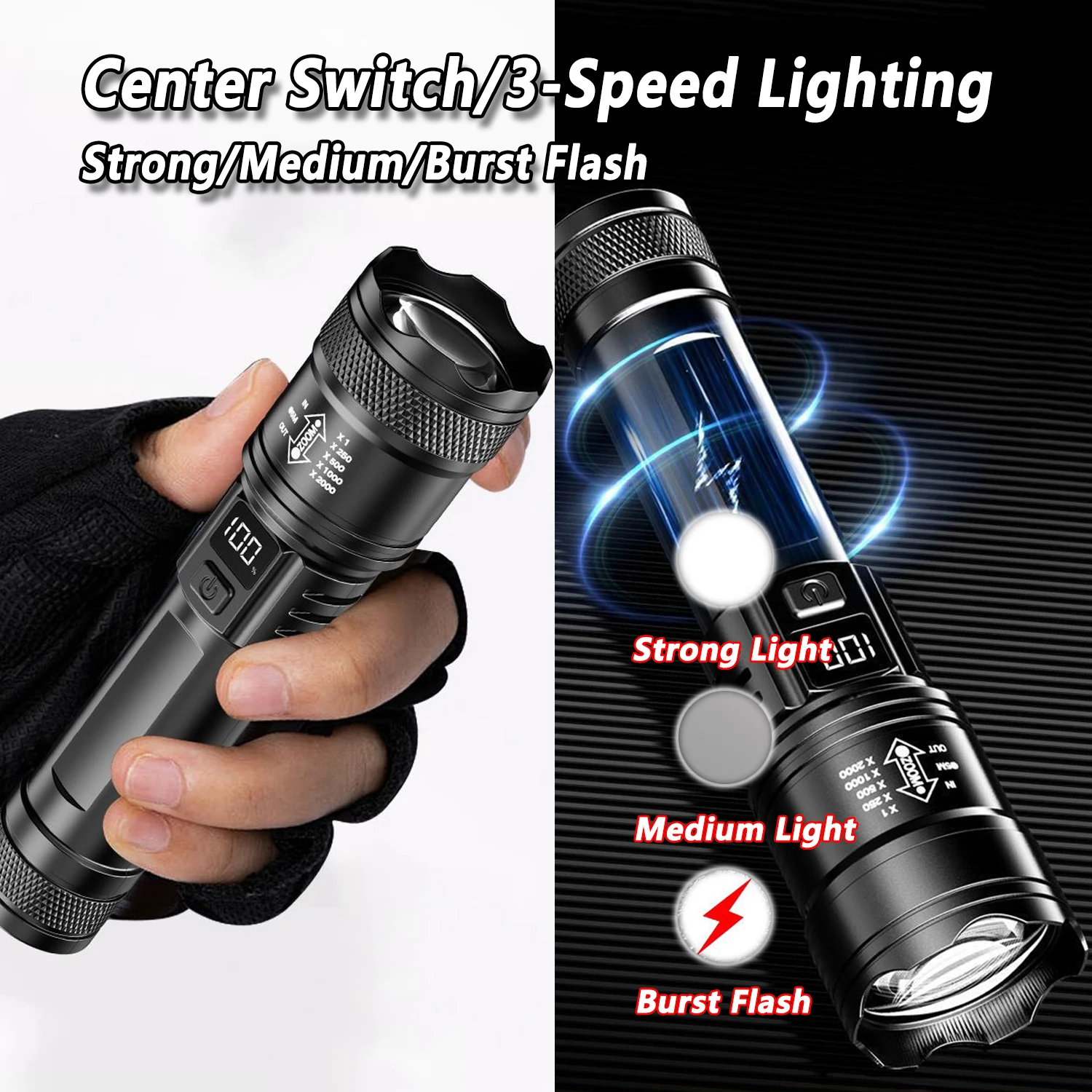 Linterna LED ultrabrillante, l - Outdoor Adventure Trips reseña y precio