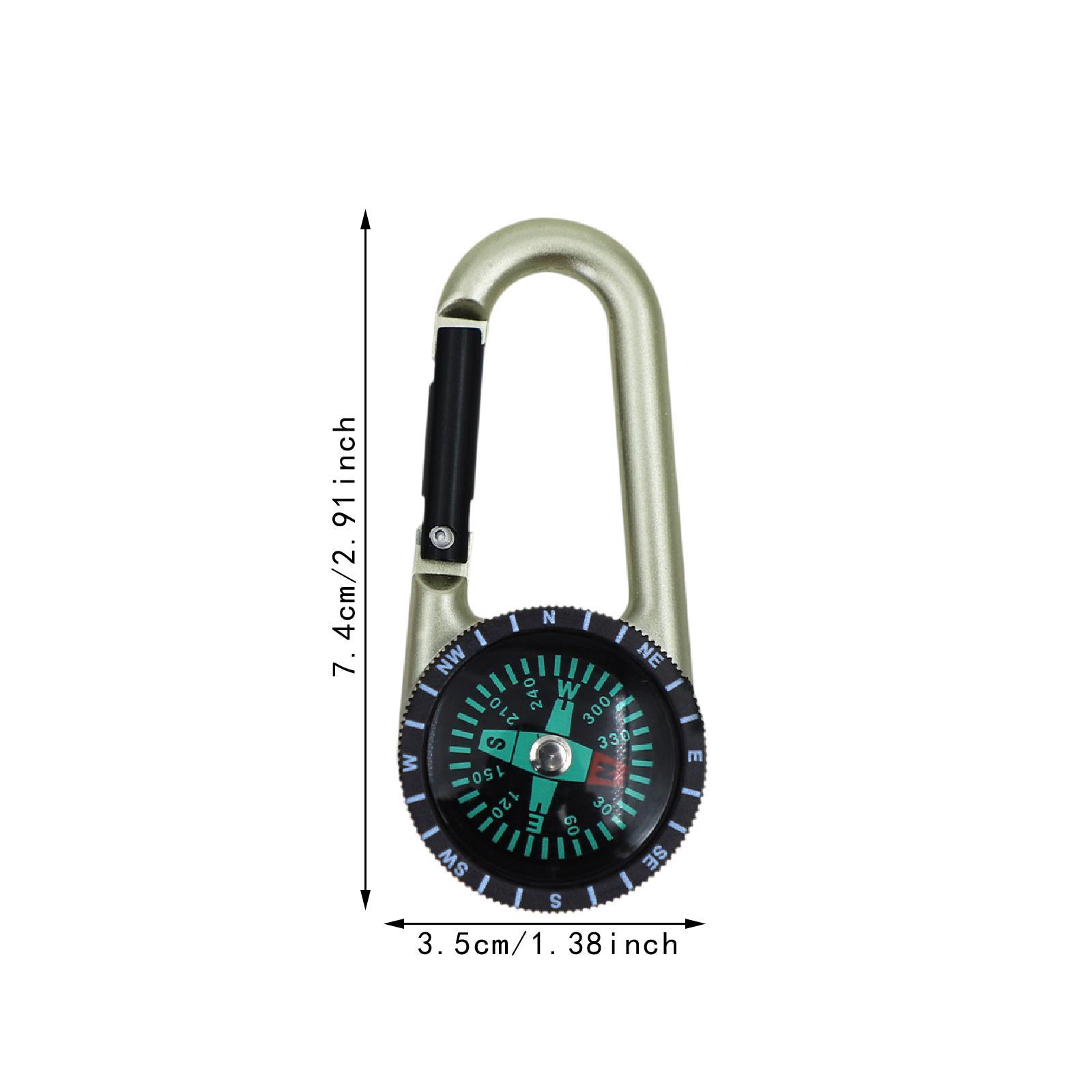 Llavero con brújula y mosquetó - Outdoor Adventure Guide reseña y precio