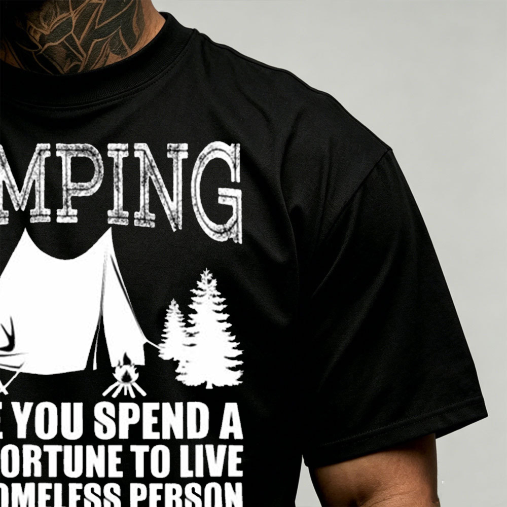 Camiseta con gráfico de árbol  - Outdoor Adventure Quotes Short reseña y precio